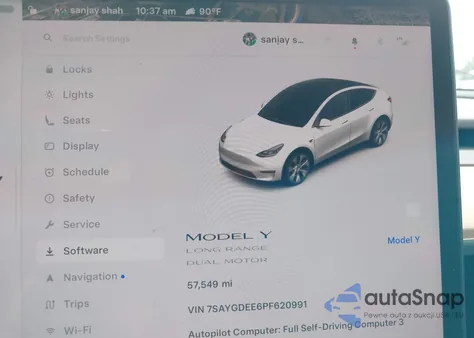 2023 Tesla Model Y Awd/Long Range Dual Motor All-Wheel Drive из США, поврежденный, VIN 7SAYGDEE6PF620991